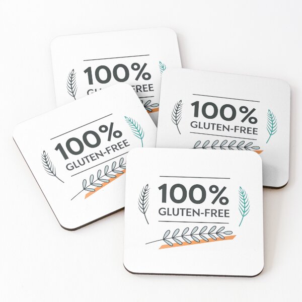 Item preview, 100% Gluten-Free Minimalist Typography Design – Modern Food Lifestyle Graphic designed and sold by VividOrganica.