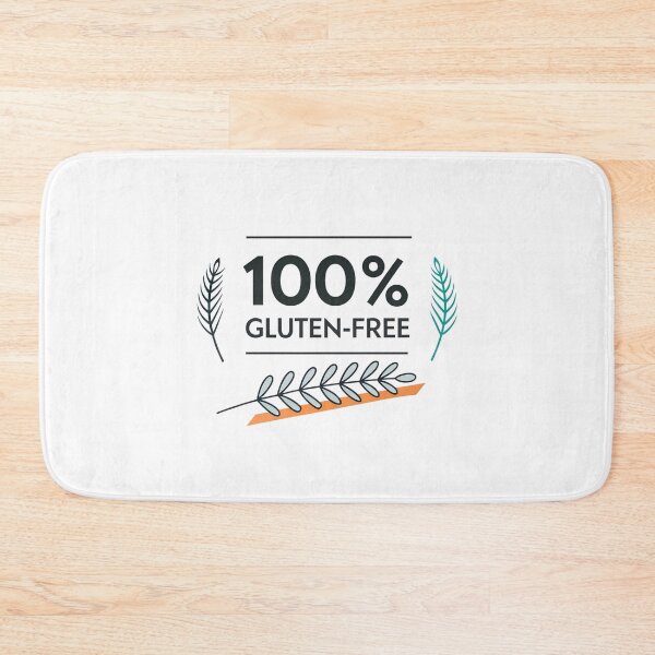 Item preview, 100% Gluten-Free Minimalist Typography Design – Modern Food Lifestyle Graphic designed and sold by VividOrganica.