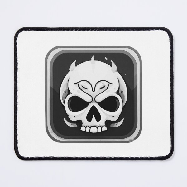 Item preview, Gothic Skull Icon Black and White designed and sold by RED-MOUSE.