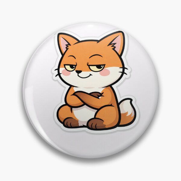 Item preview, Kawaii Judger Fox – Sarcastic and Cute Sticker designed and sold by Ipzard1.
