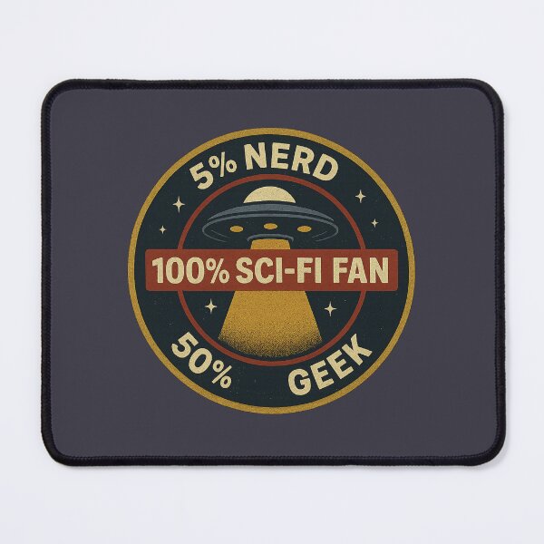 Item preview, UFO Mission Patch – Retro Sci-Fi Nerd Badge designed and sold by VoglR.