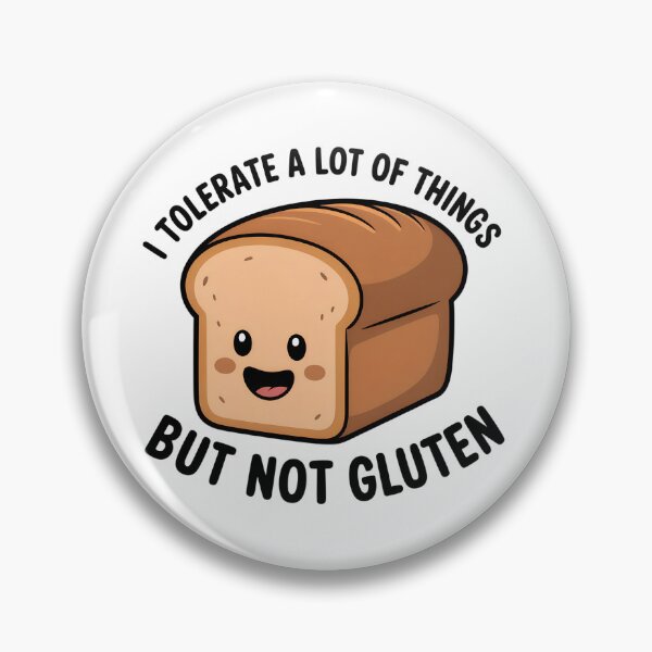 Item preview, Funny Gluten Intolerance Cartoon Bread  – “But Not Gluten” Quote Design designed and sold by VividOrganica.