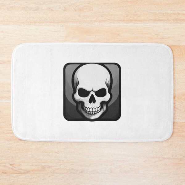 Item preview, Dark Skull Square Icon Black and White designed and sold by RED-MOUSE.