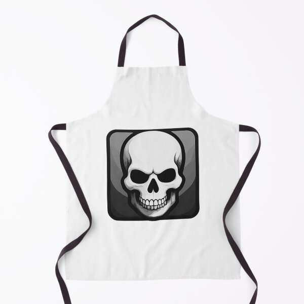 Item preview, Dark Skull Square Icon Black and White designed and sold by RED-MOUSE.