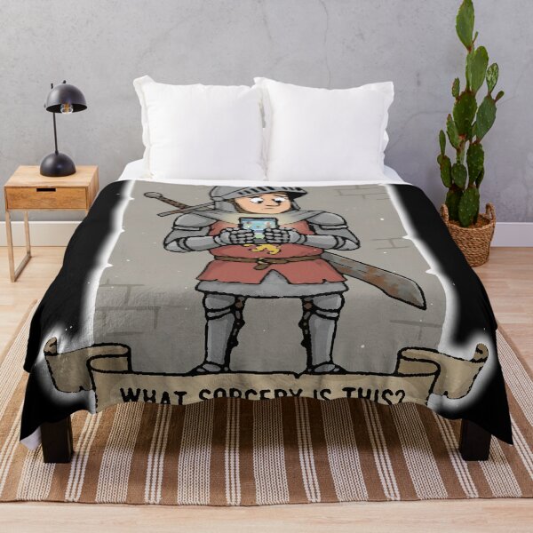 Item preview, What Sorcery Is This Medieval Knight Gaming Meme T-Shirt designed and sold by RebellDancer.