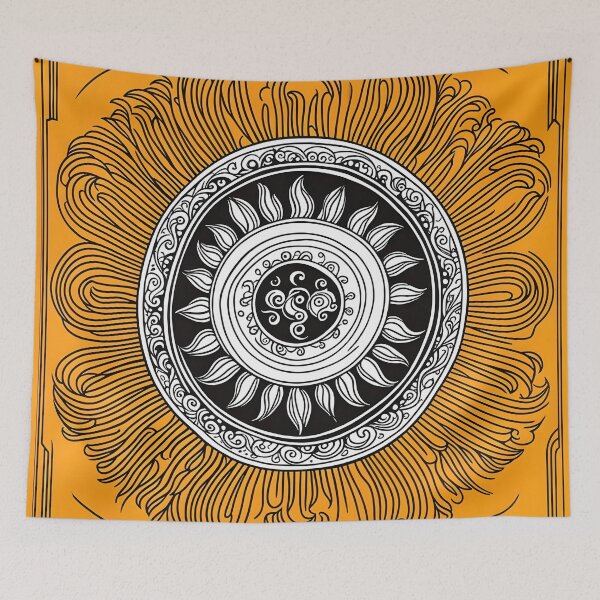 Item preview, Abstract Sun Mandala designed and sold by ShaDeS-AI-Art.