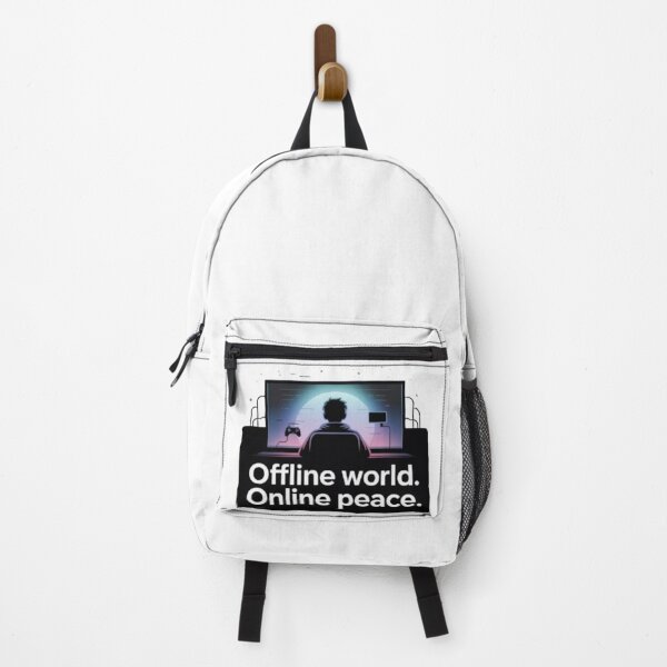 Item preview, Offline World, Online Peace – Minimal Gamer & Digital Zen Design designed and sold by DesignNadine.