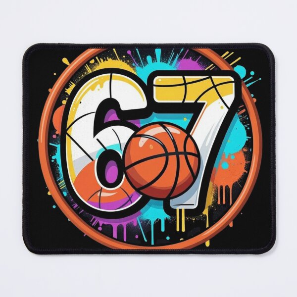Item preview, Funny Six Seven 67 Meme Gen Alpha 67 Basketball for Kids designed and sold by GrumpySableye.