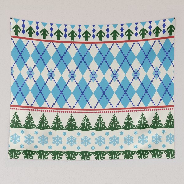 Item preview, Nordic folk art and winter textile traditions designed and sold by Chercheryellow.