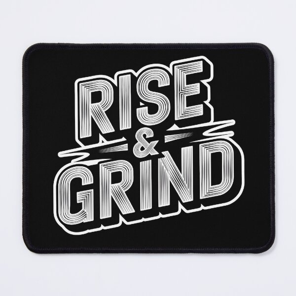 Item preview, Rise and Grind Motivational Script Design designed and sold by Chic_Clip_Craft.