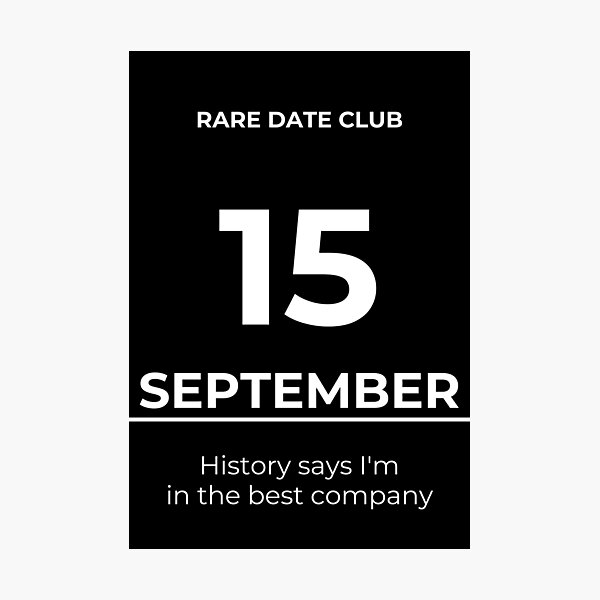 Item preview, Rare Date Club – September 15 designed and sold by ariksworld.