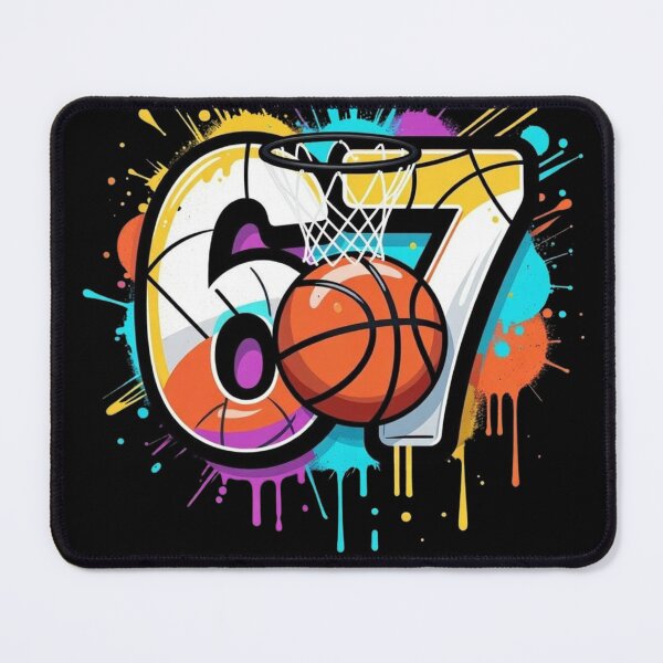 Item preview, 67 Basketball Six Seven 6 7 Meme Funny 67 Basketball designed and sold by GrumpySableye.