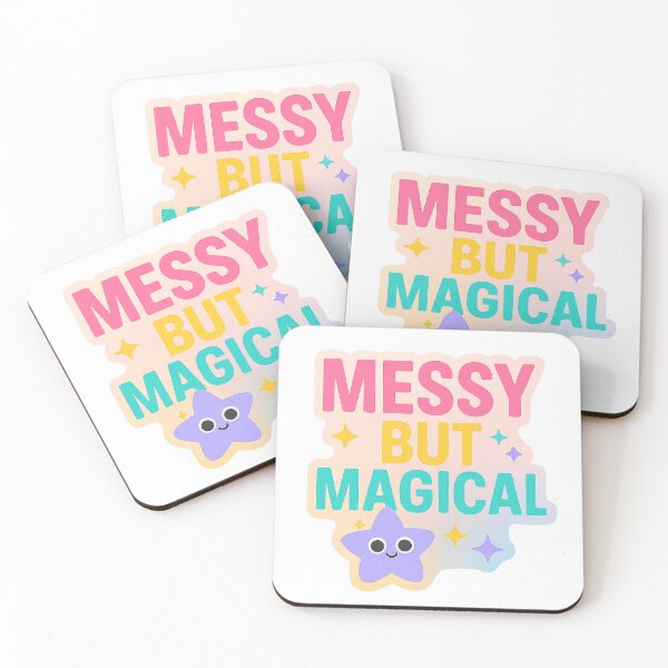 Item preview, Messy but Magical – Playful Positive Energy Sticker for Everyday Joy designed and sold by Meta Mirage .