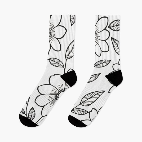 Item preview, Minimal Floral Line Art Pattern – Vintage Botanical Black and White Design designed and sold by Visualynx.