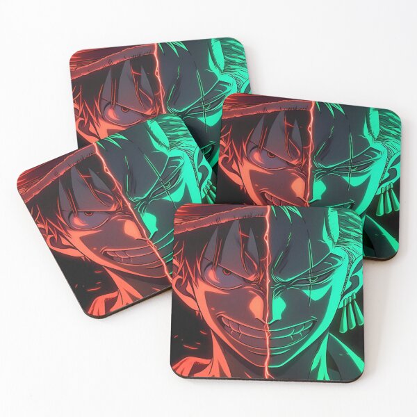 Item preview, Dual Fury Pirates – Neon Anime Rivalry Split Face Art designed and sold by Dyan4.