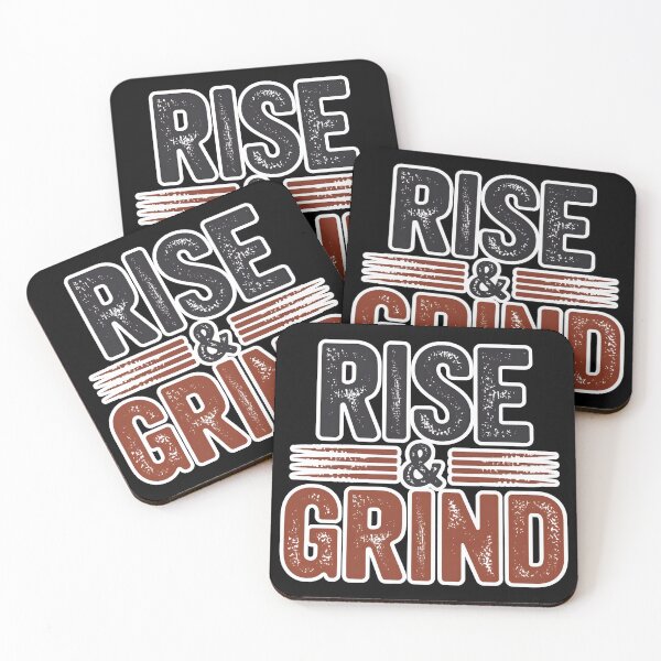 Item preview, Rise and Grind Motivational Script Design designed and sold by Chic_Clip_Craft.