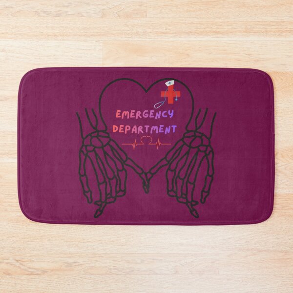 Item preview, Emergency Department Nurse Skeleton Hands Heartbeat - ER Nurse Appreciation Design designed and sold by Mr-Nurse.