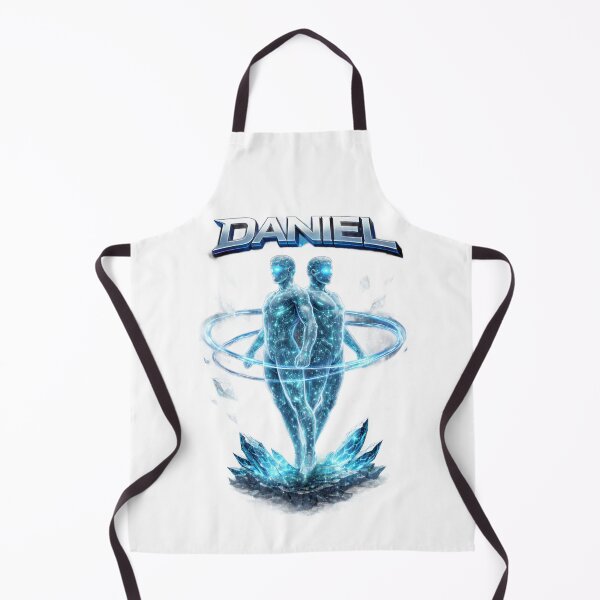 Item preview, Daniel Gemini Twins – Futuristic Zodiac Name Art Design designed and sold by AlexLineArt.
