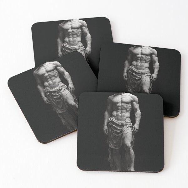 Item preview, Classical Marble Statue Art – Timeless Human Figure in Monochrome Style designed and sold by Visualynx.