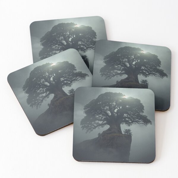 Item preview, Ancient Tree with Lighthouse in Fog designed and sold by Wonderful Designs.