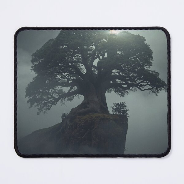 Item preview, Ancient Tree with Lighthouse in Fog designed and sold by Wonderful Designs.