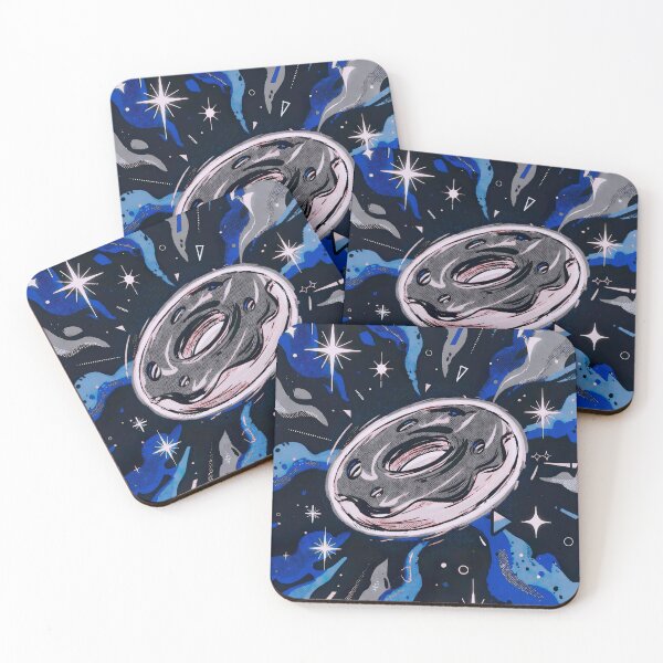 Item preview, Void Nebula Donut – Deep Blue Blacklight Glaze designed and sold by MRC4Studio.