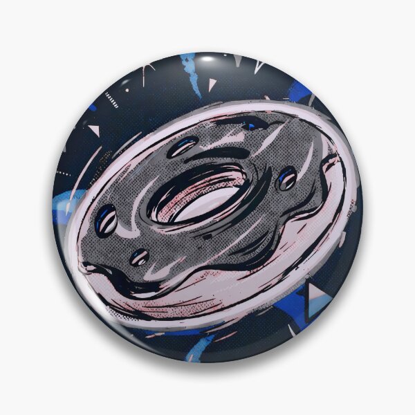 Item preview, Void Nebula Donut – Deep Blue Blacklight Glaze designed and sold by MRC4Studio.