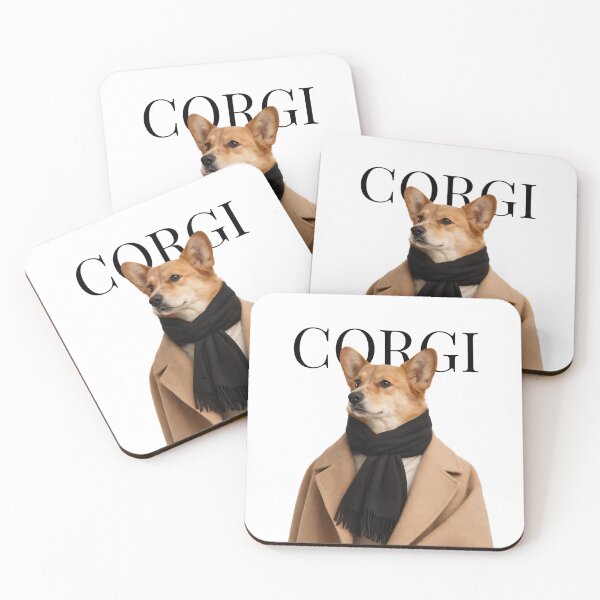 Artikelvorschau, Corgi — Porträt zeitgenössischer Eleganz entworfen und verkauft von ElisaDelsol.