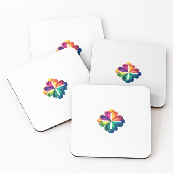 Item preview, Rainbow Four Leaf Clover Lucky Symbol designed and sold by RED-MOUSE.