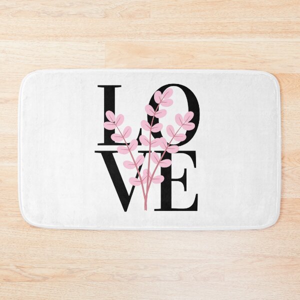 Item preview, LOVE – Block Typography with Floral Foreground Design designed and sold by Toph & Mea Shop.