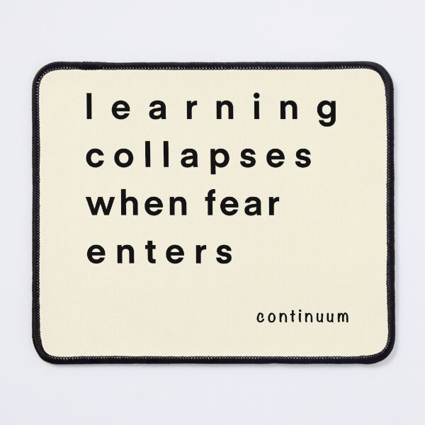 Item preview, Learning collapses when fear enters Continuum Approach iServalan  designed and sold by Tale Teller Club.