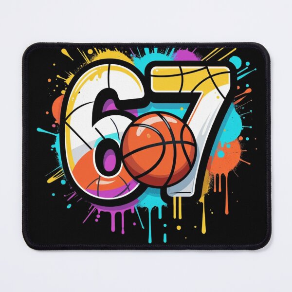 Item preview, 67 Basketball Six Seven 6 7 Meme 67 designed and sold by GrumpySableye.