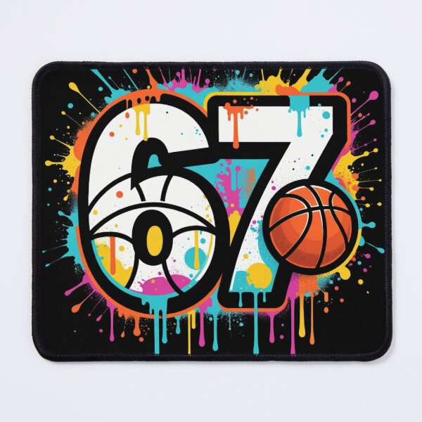 Item preview, 67 Basketball Six Seven 6 7 Meme 6 designed and sold by GrumpySableye.