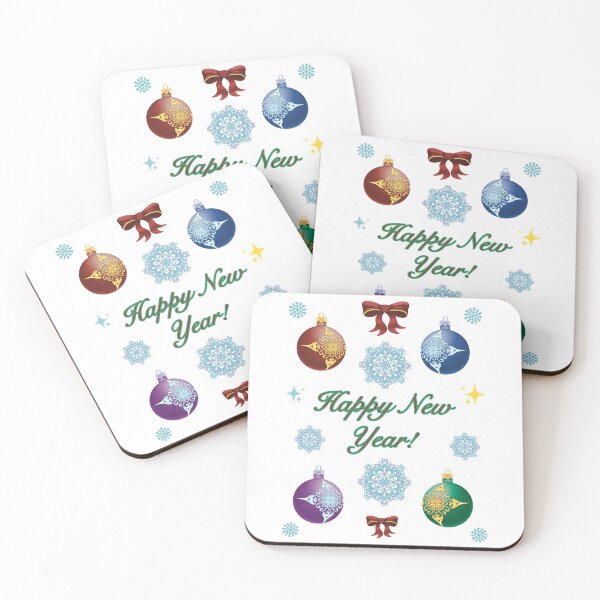 Item preview, Happy New Year Decorative Ornament Pattern designed and sold by Elizarfa.