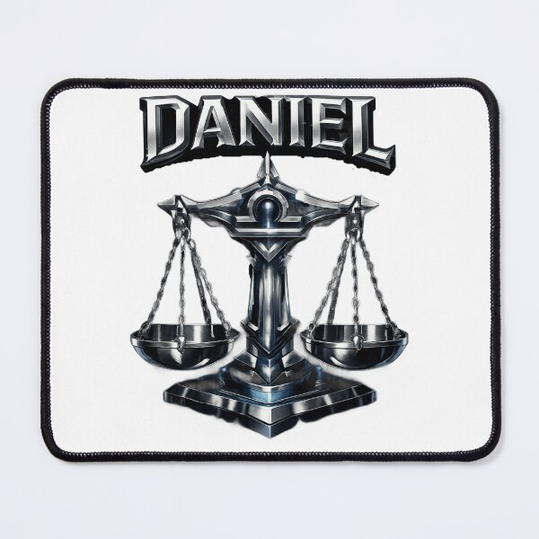 Item preview, Daniel Libra Scales – Powerful Zodiac Name Art Design designed and sold by AlexLineArt.