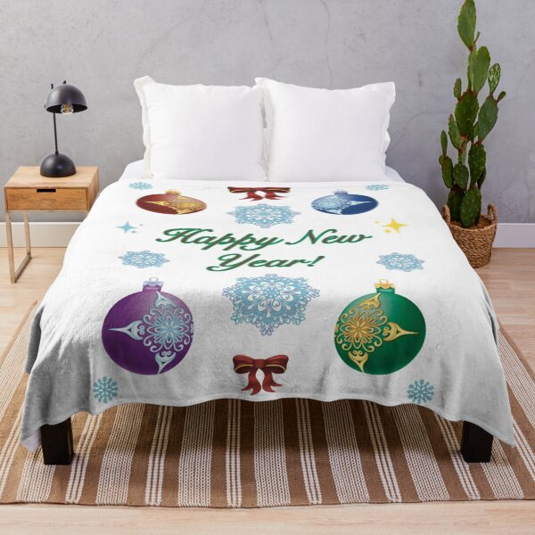 Item preview, Happy New Year Decorative Ornament Pattern designed and sold by Elizarfa.
