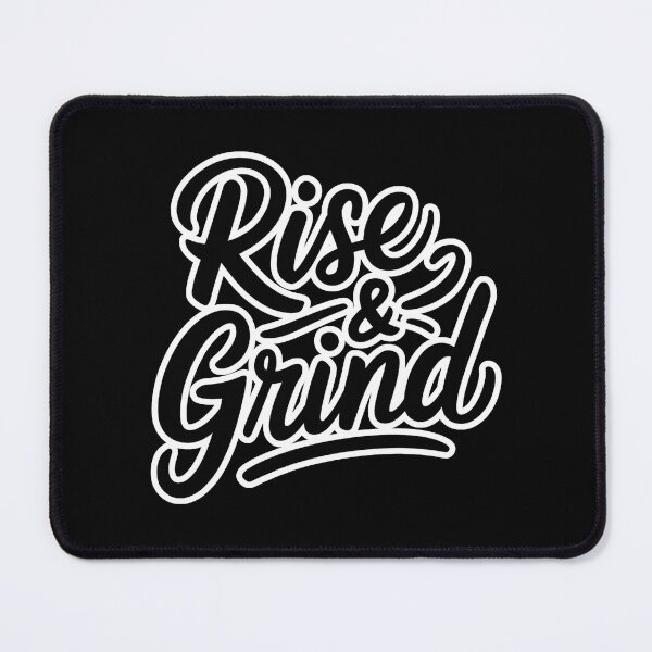 Item preview, Rise and Grind Motivational Script Design designed and sold by Chic_Clip_Craft.
