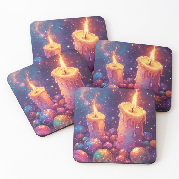 Item preview, Burning candles and cosmic spheres designed and sold by Mianku | Für das Leben.