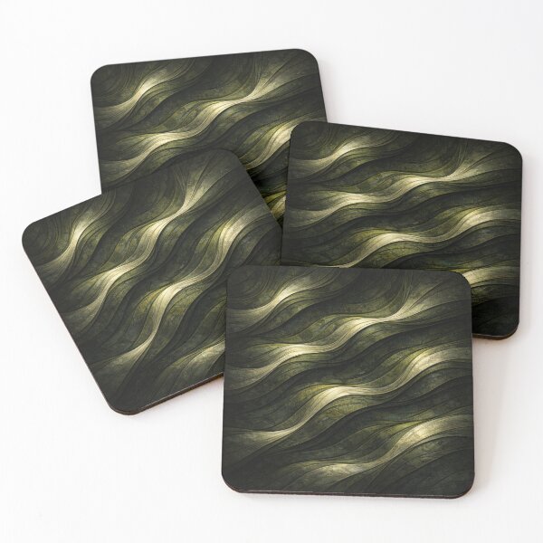 Item preview, Antique Gold Moss Pattern designed and sold by LuxeFusionArt.