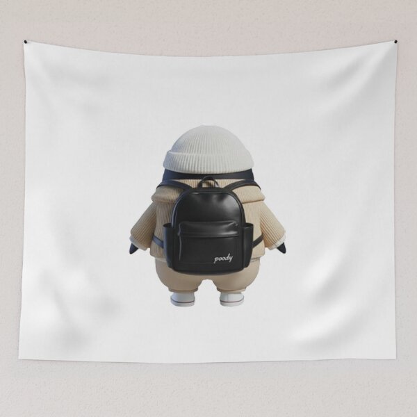 Item preview, POODY Corduroy Outfit Back View – Cozy Backpack Style designed and sold by HNstory.