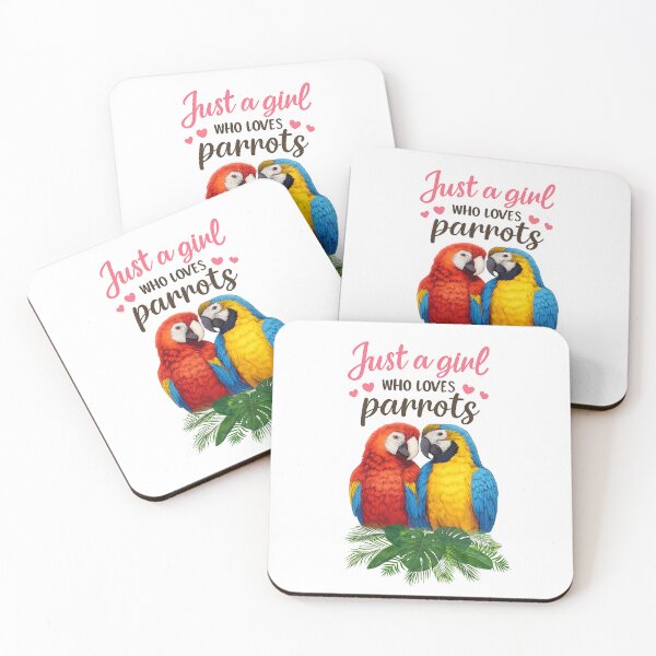 Item preview, Just a girl who loves parrots designed and sold by Designfs.
