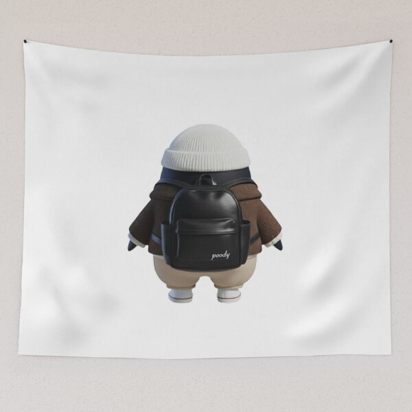 Item preview, POODY Corduroy Outfit Back View – Cozy Backpack Style designed and sold by HNstory.
