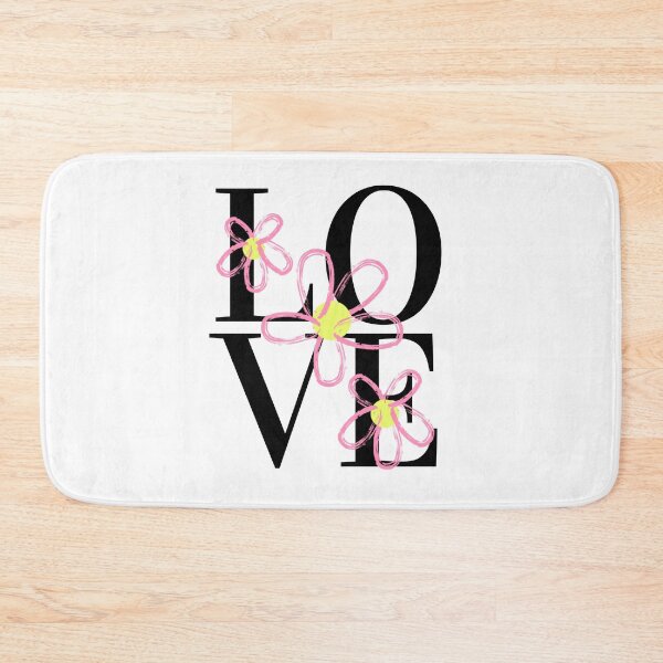 Item preview, LOVE – Block Typography with Floral Foreground Design designed and sold by Toph & Mea Shop.