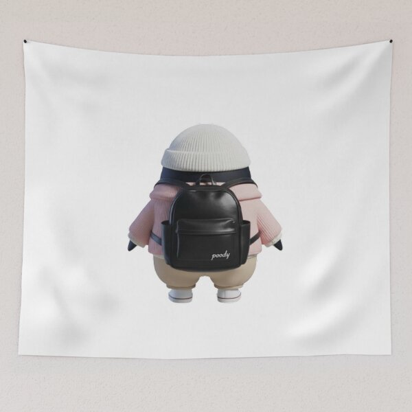 Item preview, POODY Corduroy Outfit Back View – Cozy Backpack Style designed and sold by HNstory.