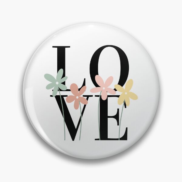 Item preview, LOVE – Block Typography with Floral Foreground Design designed and sold by Toph & Mea Shop.
