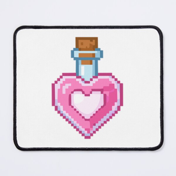 Item preview, Pink love potion pixel art designed and sold by CherryBlossom444.