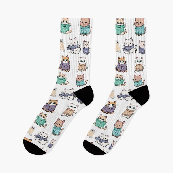 Item preview, Cozy Winter Cats Illustration Set designed and sold by Elizarfa.