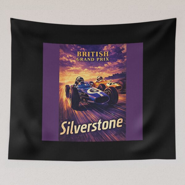 Item preview, Silverstone variation vintage poster designed and sold by Helios Be. Lavsh.