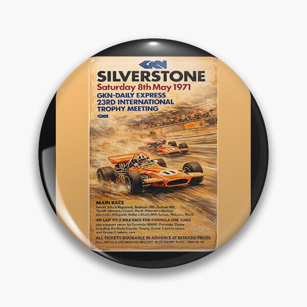 Item preview, Silverstone variation vintage poster 1971 designed and sold by Helios Be. Lavsh.