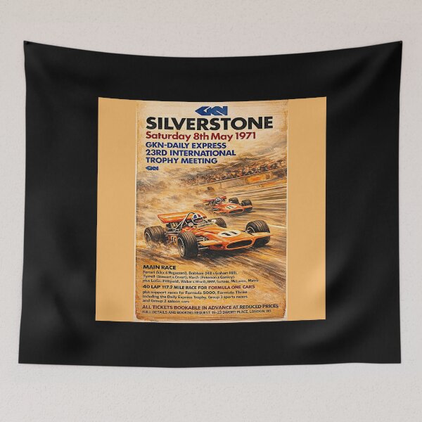 Item preview, Silverstone variation vintage poster 1971 designed and sold by Helios Be. Lavsh.